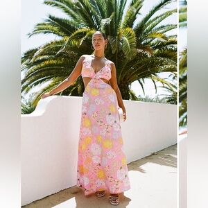 NWT Sabo Skirt Asher Maxi Dress in Corsage Spring- Size Small (US 4)